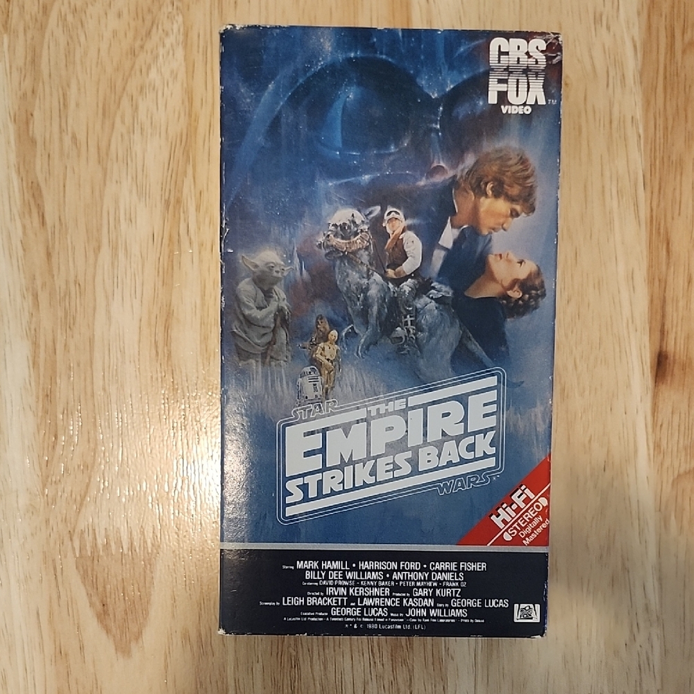 Star Wars: The Empire Strikes Back VHS CBS FOX